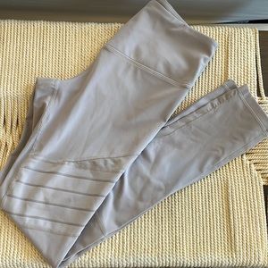Zella Moto and Mesh Gray Leggings